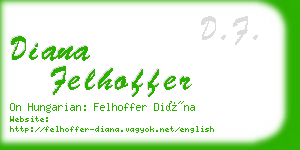 diana felhoffer business card
